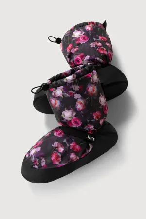 BLOCH ADULT FLORAL PRINTED WARMUP BOOTIES