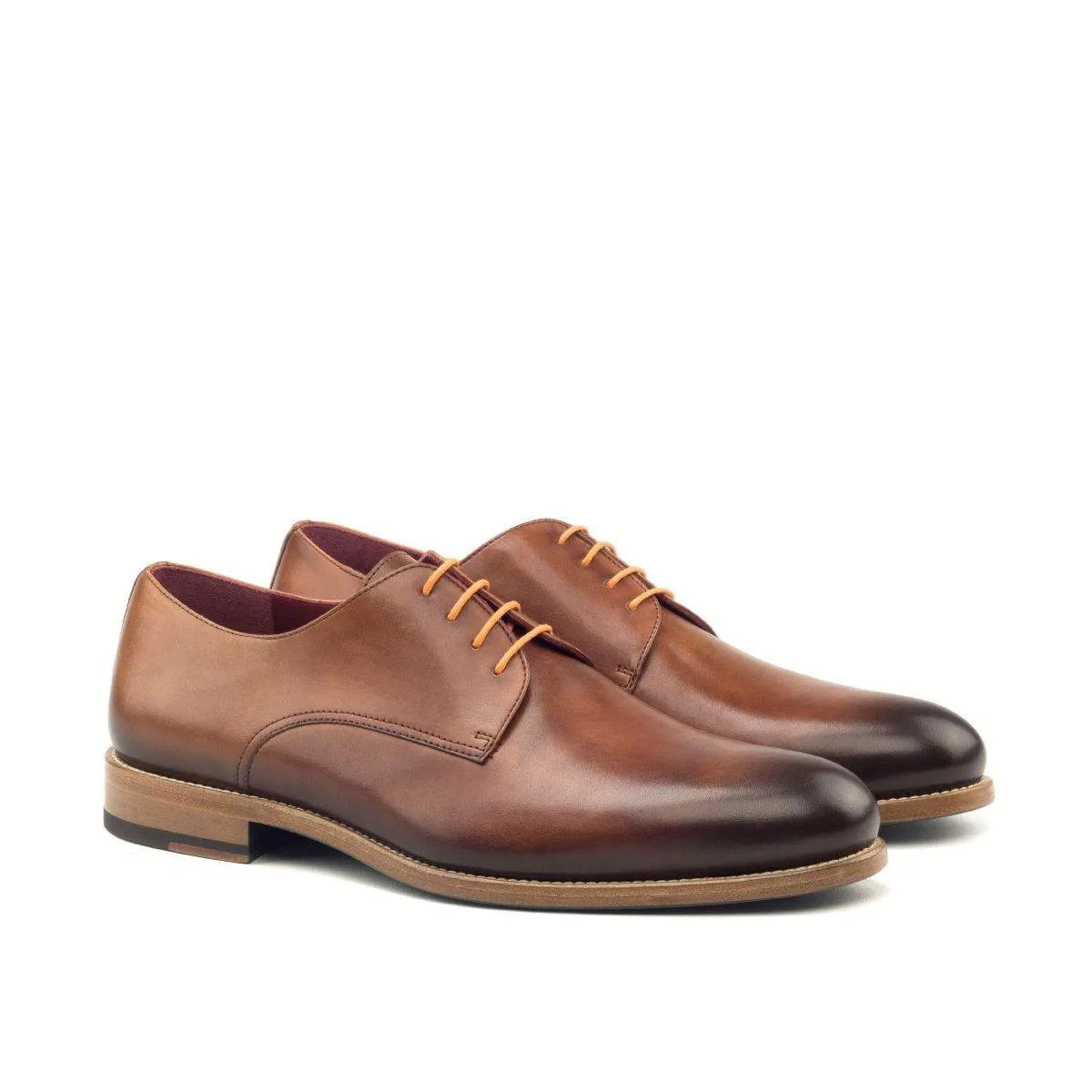 Derby-Painted Calf, Brown-Wholesale