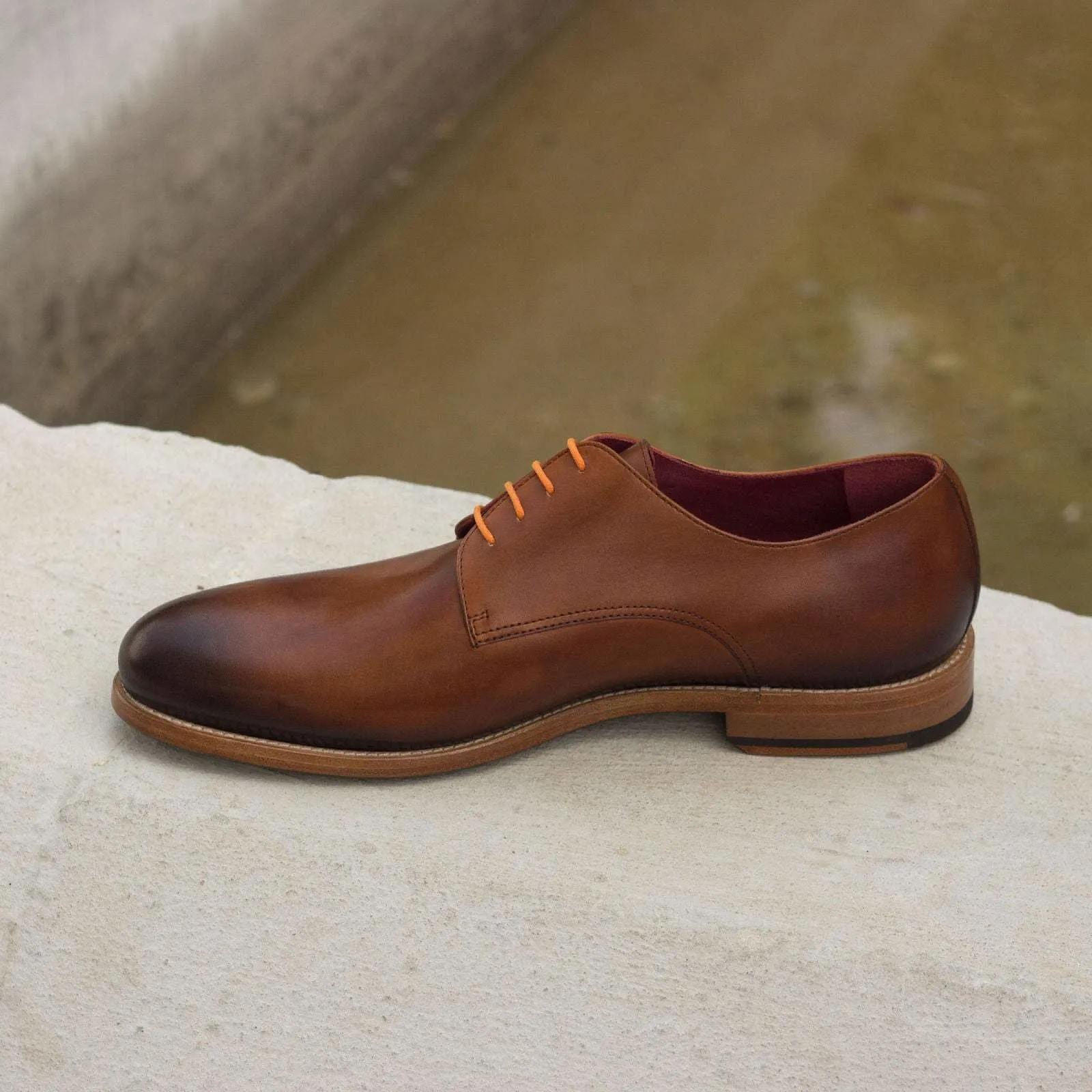 Derby-Painted Calf, Brown-Wholesale