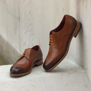 Derby-Painted Calf, Brown-Wholesale