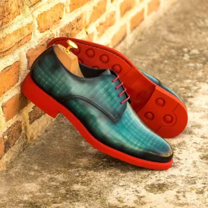 Derby-Patina, Painted Calf, Blue, Red-Wholesale