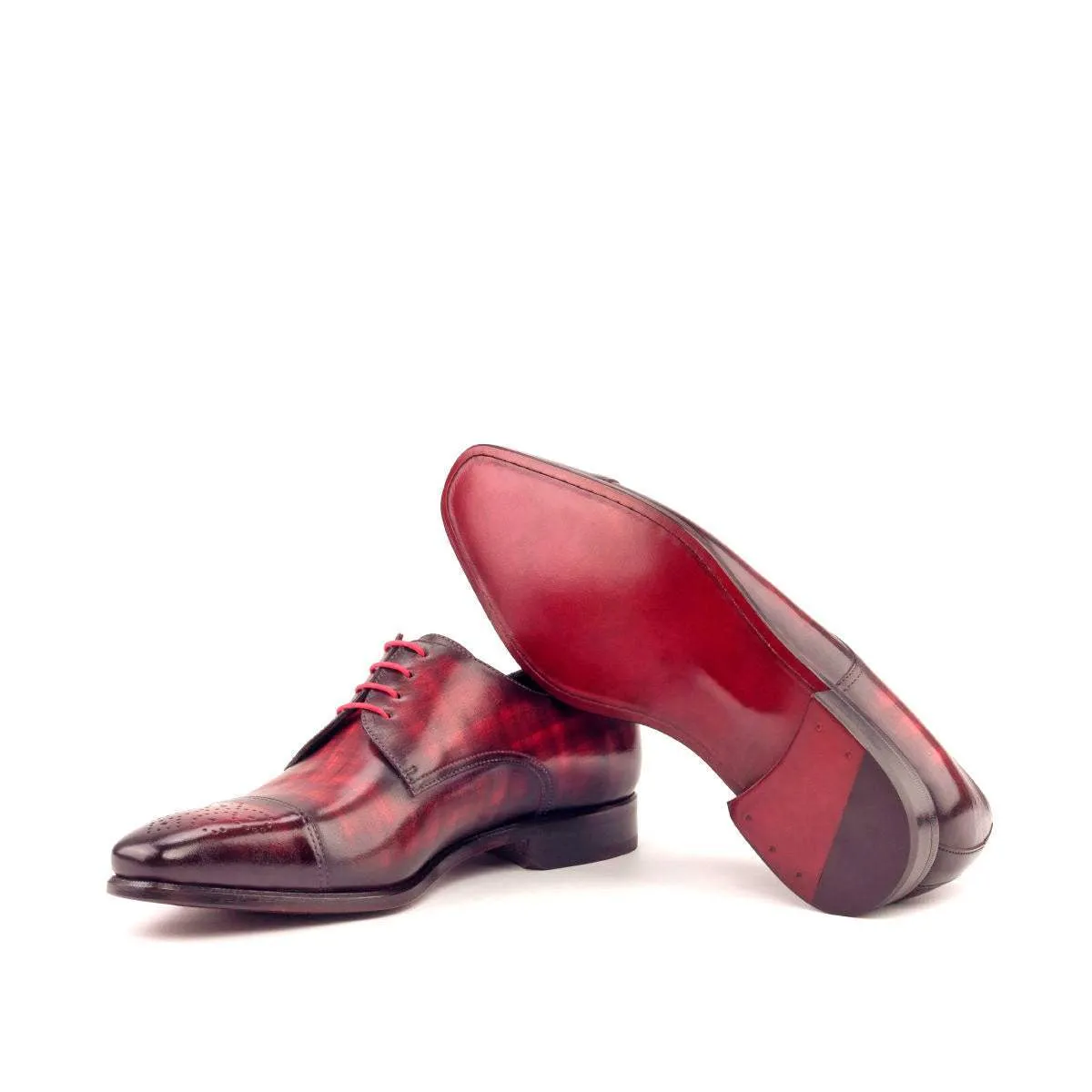 Derby-Patina, Patent, Burgundy, Black-Wholesale