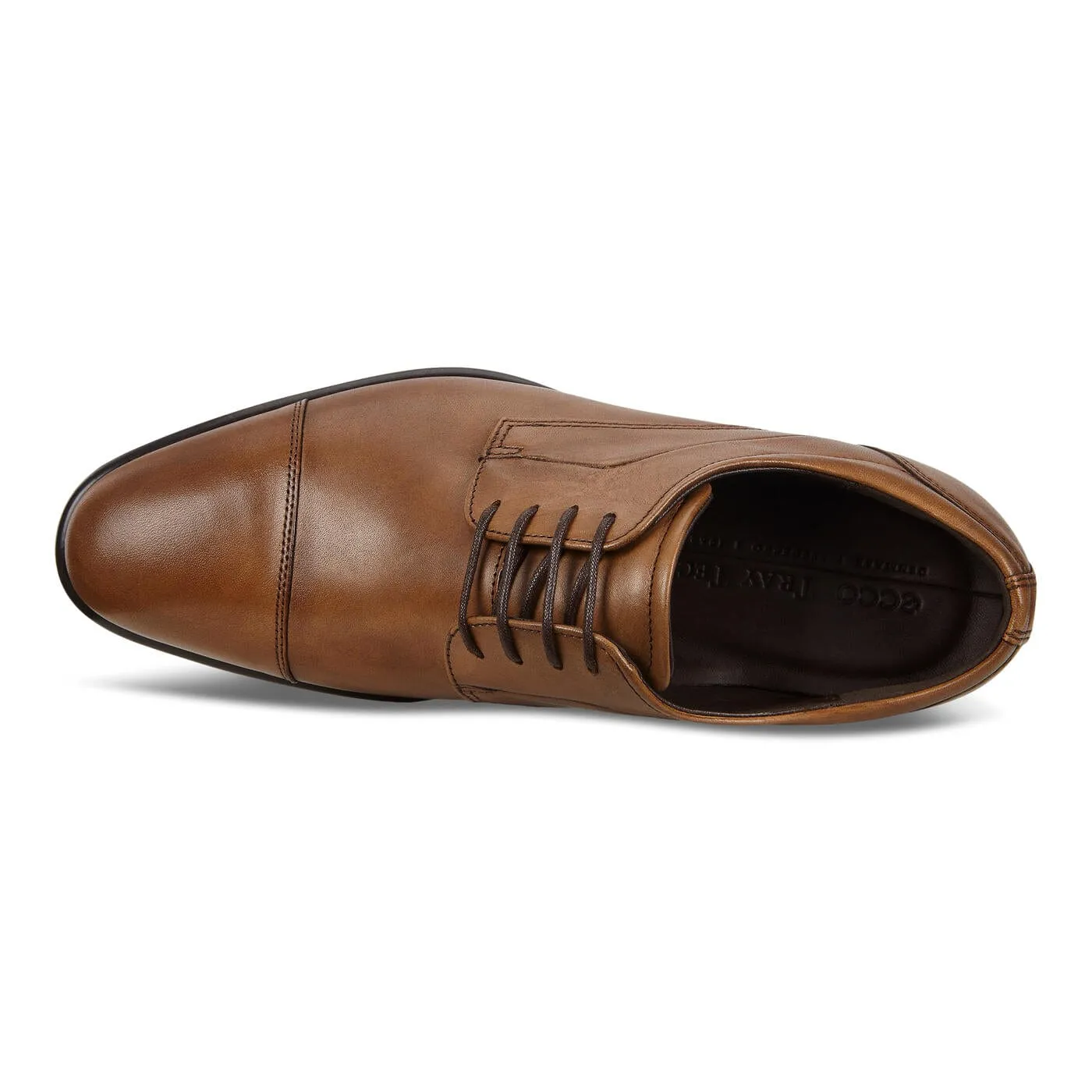 Ecco Men's City Tray Lace Dress Shoes- Amber