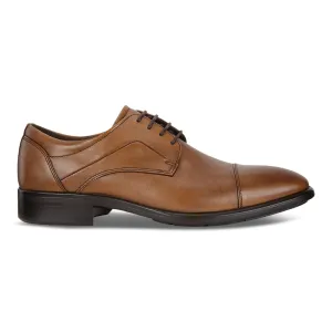 Ecco Men's City Tray Lace Dress Shoes- Amber