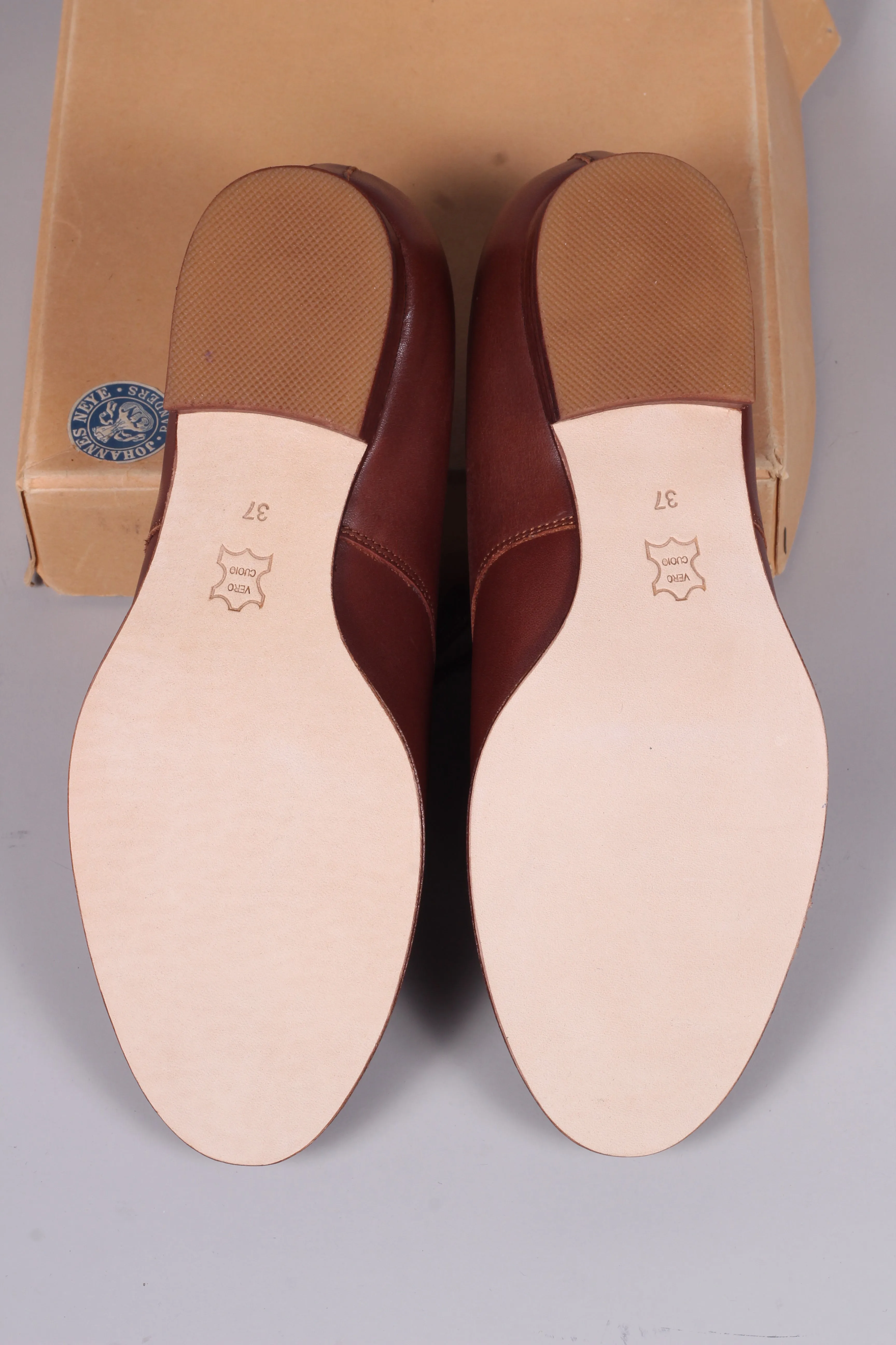 Everyday flat Derby shoes - 40s - Brown - Eleanor