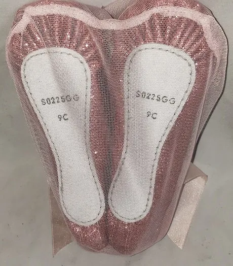Glitterdust -- Children's Full Sole Ballet -- Rose Glitter