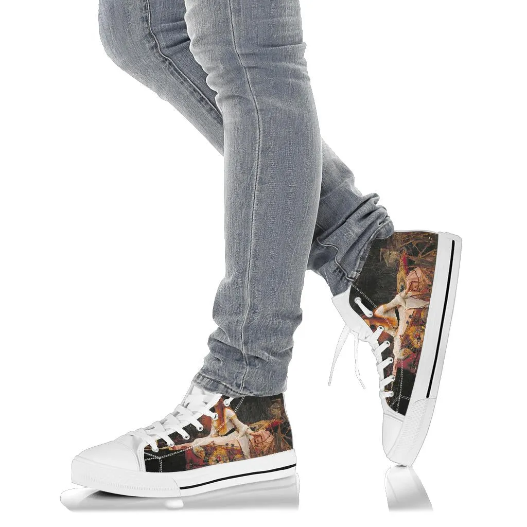 Lady of Shalott Women's High Top Shoes Sneakers