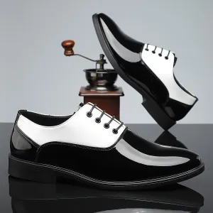 Men's Elegant Comfortable PU Leather Lace Up Formal Shoes