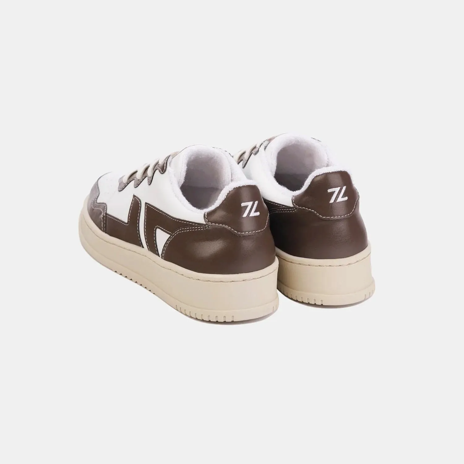 Olea Unisex Recycled Vegan Olive Leather Sneakers | Brown