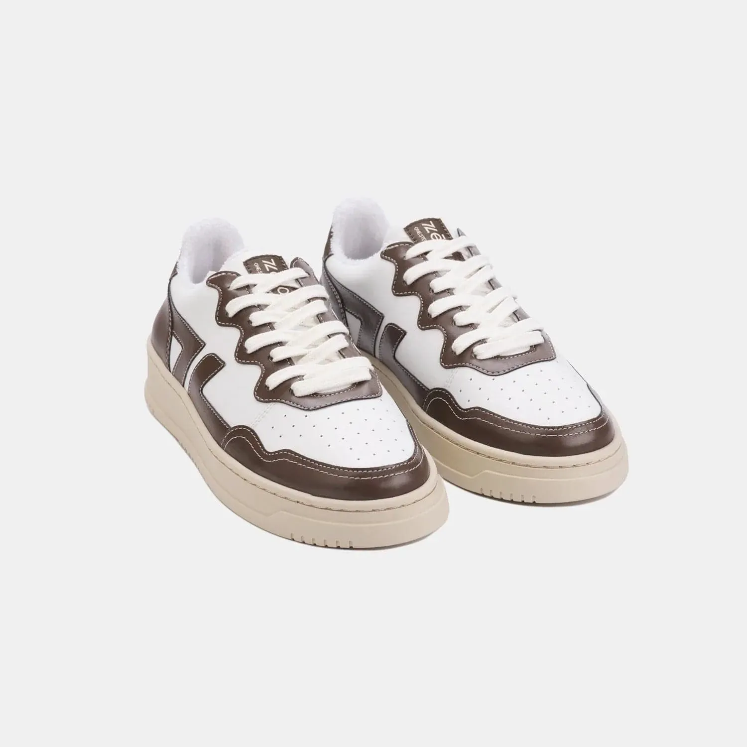 Olea Unisex Recycled Vegan Olive Leather Sneakers | Brown