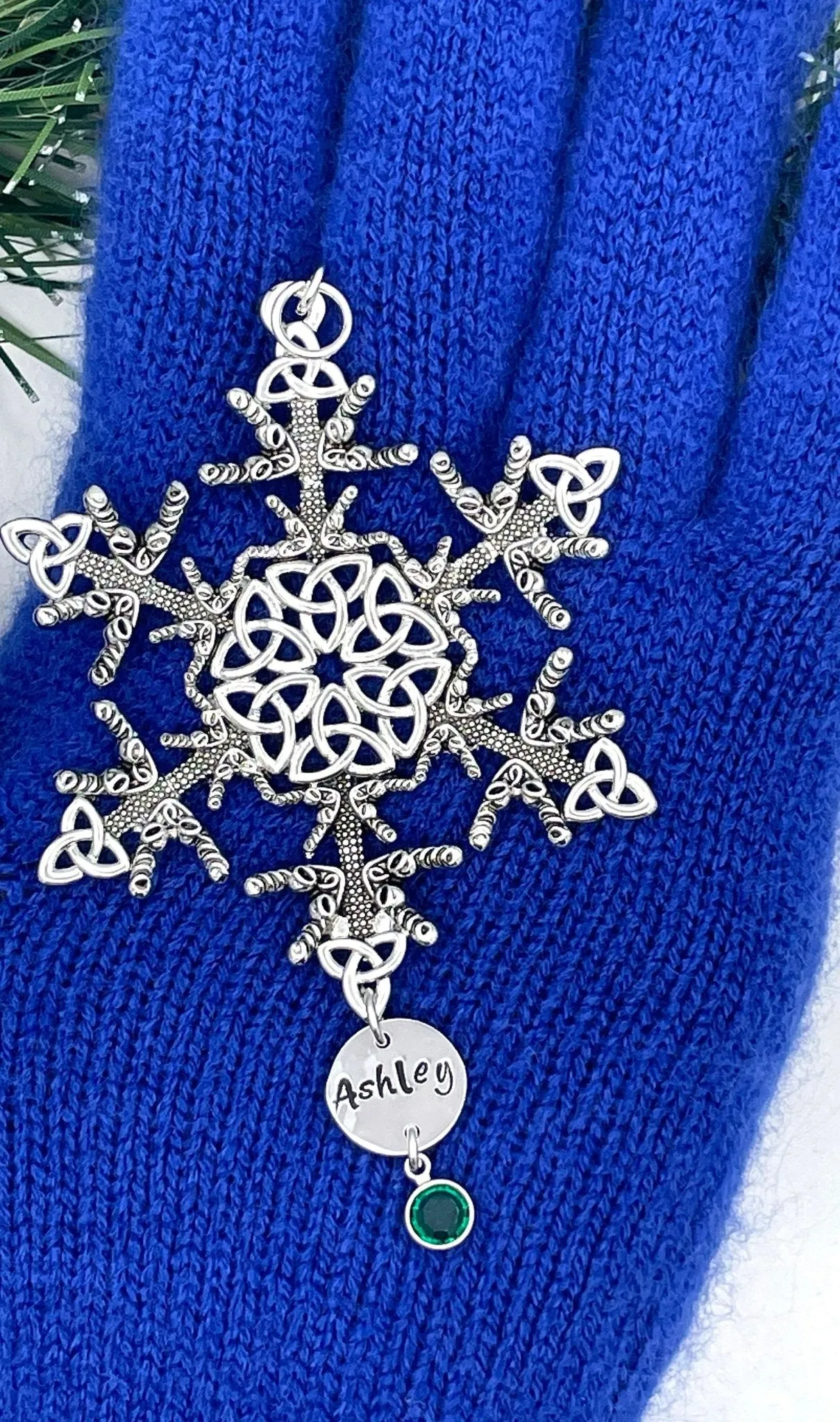 Personalized Limited Edition Irish Dance/Trinity SnowWonder® (6062limited2022) Snowflake Themed Ornament, Trinity ghillies shoes