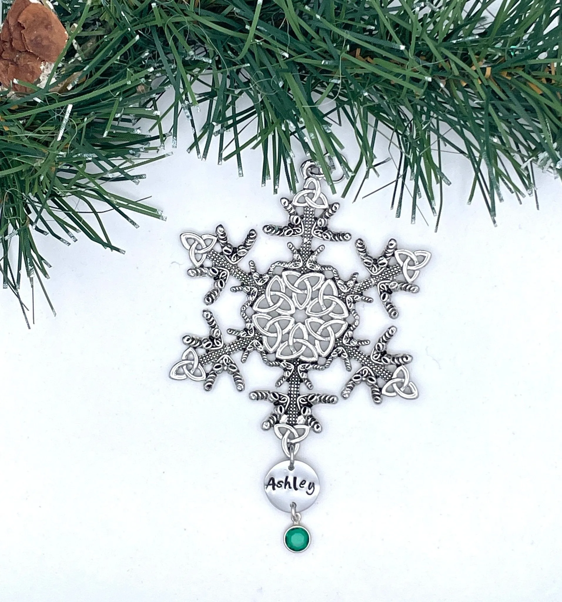 Personalized Limited Edition Irish Dance/Trinity SnowWonder® (6062limited2022) Snowflake Themed Ornament, Trinity ghillies shoes