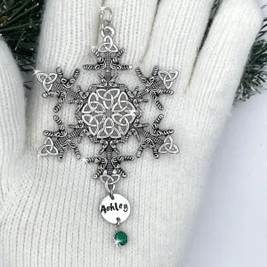 Personalized Limited Edition Irish Dance/Trinity SnowWonder® (6062limited2022) Snowflake Themed Ornament, Trinity ghillies shoes
