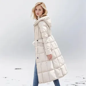 Snow Diva Luxe Long Puffer Coat | Quilted Coat | Puffer Jacket Women | Womens Parka Coat