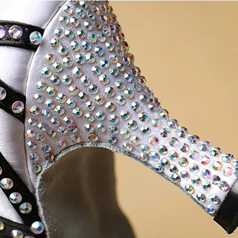 Women's Satin Customized Heel Ballroom Dance Shoes/Latin Dance Shoes